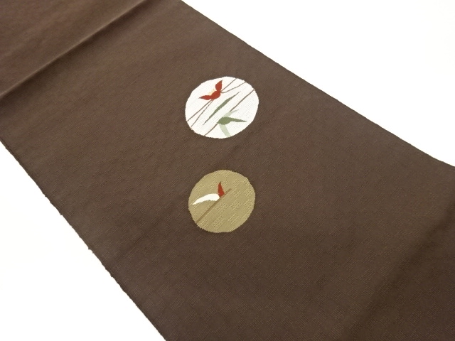 JAPANESE NAGOYA OBI / WOVEN FLOWER